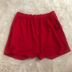 high waisted paper bag shorts